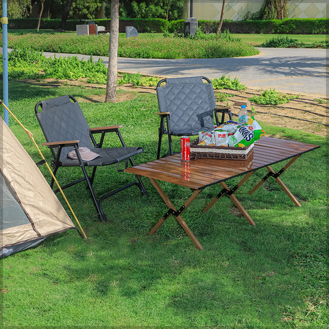 كرسي تخييم قماشي خفيف الوزن قابل للحمل من قطعة واحدة (كرسي فقط)