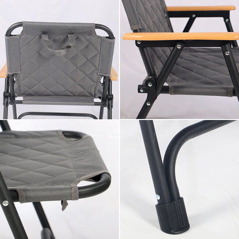 كرسي تخييم قماشي خفيف الوزن قابل للحمل من قطعة واحدة (كرسي فقط)