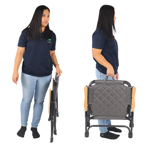 كرسي تخييم قماشي خفيف الوزن قابل للحمل من قطعة واحدة (كرسي فقط)