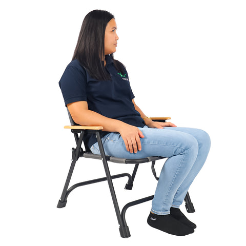 كرسي تخييم قماشي خفيف الوزن قابل للحمل من قطعة واحدة (كرسي فقط)