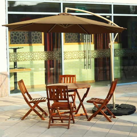 Elevate your outdoor experience with our 8ft Cantilever Patio Hanging Umbrella. 