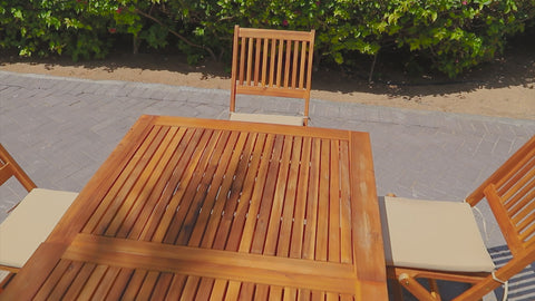 Expertly crafted, the 9 Pcs Dining Table with Chair Set is perfect for entertaining guests or family dinners. 