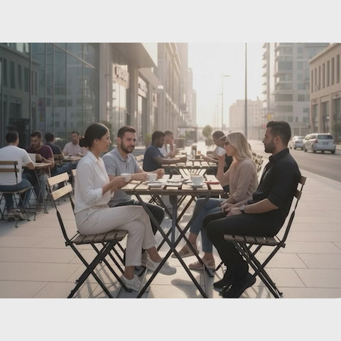 طقم طاولة وكرسي بيسترو 5 قطع