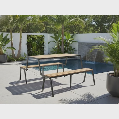 3 في 1 مقعد وطاولة قابلة للطي