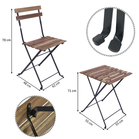 Efficiently save space and easily add extra seating with our Folding Dining Table Chair.