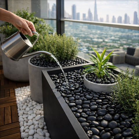 Decorative Black Stones 1-2cm 1 Bag