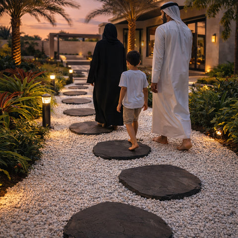 أحجار بيضاء مزخرفة (5 كجم)