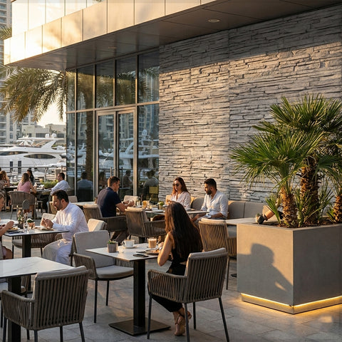 ألواح بلاط حجرية للحائط مكونة من قطعة واحدة