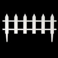 These white plastic garden fence panels provide a durable and stylish solution for protecting your garden.