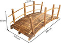 This Wooden Arch Footbridge is a charming addition to any garden.
