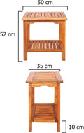 Introducing our versatile Table Bamboo Stool - built for outdoor use.