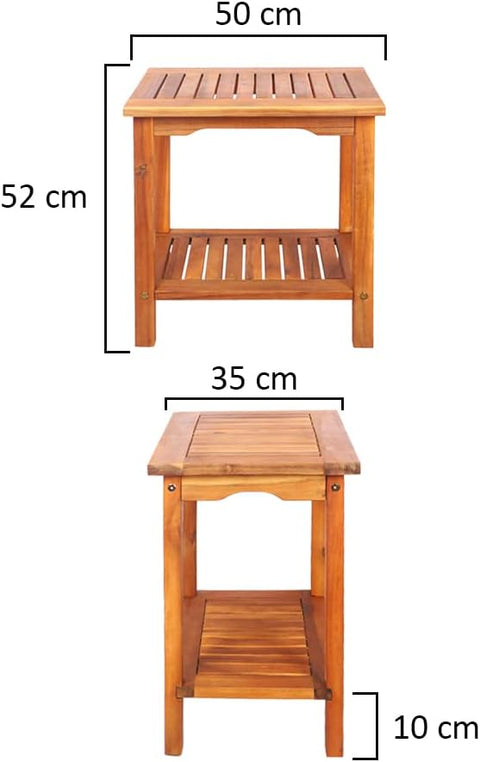 Introducing our versatile Table Bamboo Stool - built for outdoor use.