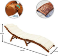 This wooden folding curved sun lounger patio is expertly crafted for both comfort and convenience.