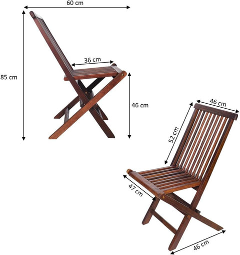 This foldable wooden garden chair is the perfect addition to any outdoor space.
