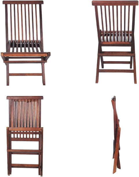 Crafted from eucalyptus wood with oil finishing, this Wooden Table and Chair Set is perfect for outdoor dining. 