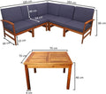 5 Seater Sectional Sofa Set is the perfect addition to any outdoor space. 