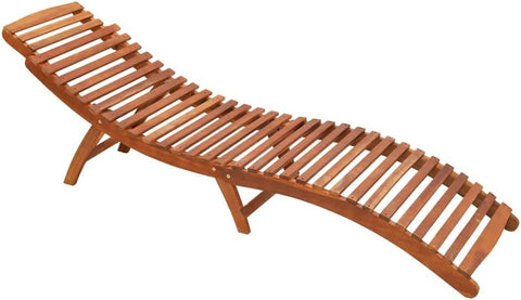 This wooden folding curved sun lounger patio is expertly crafted for both comfort and convenience.