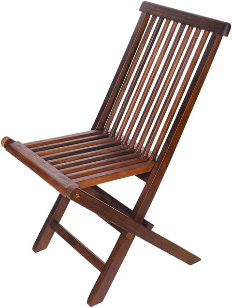 This foldable wooden garden chair is the perfect addition to any outdoor space.