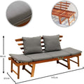 Solid Acacia Wood Sofa Outdoor