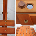 Introducing our Outdoor Wooden Table & Bench Set, complete with an umbrella hole for added convenience and comfort.