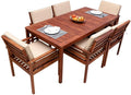 Upgrade your outdoor dining experience with our 7 Piece Solid Acacia Wood Slatted Outdoor Dining Set.