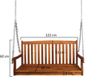This 2-seater Wooden Porch Swing is built to last with sturdy wood construc