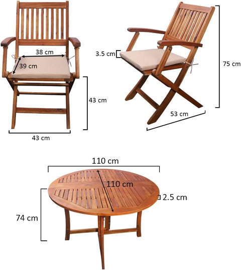 his Outdoor Furniture Wooden Set is the perfect addition to your outdoor space. With 6 chairs and 1 table, this set provides ample seating and surface area for your outdoor activities.