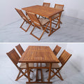 Expertly crafted, the 9 Pcs Dining Table with Chair Set is perfect for entertaining guests or family dinners. 