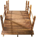 This Wooden Arch Footbridge is a charming addition to any garden.