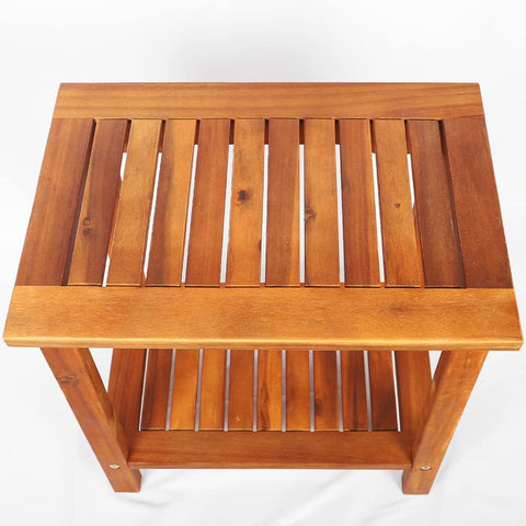 Introducing our versatile Table Bamboo Stool - built for outdoor use.