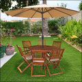 his Outdoor Furniture Wooden Set is the perfect addition to your outdoor space. With 6 chairs and 1 table, this set provides ample seating and surface area for your outdoor activities.