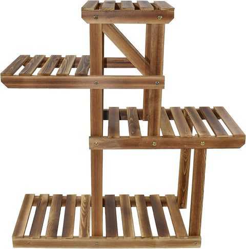 Wooden Shelves Plants Rack